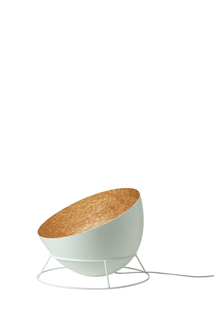 Floor Lamp H2O F In-Es Artdesign Collection Luna Color White Bronze Size 27,5 Cm Diam. 46 Cm
